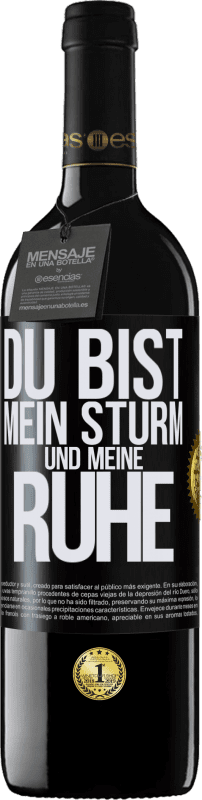 39,95 € Kostenloser Versand | Rotwein RED Ausgabe MBE Reserve Du bist mein Sturm und meine Ruhe Schwarzes Etikett. Anpassbares Etikett Reserve 12 Monate Ernte 2016 Tempranillo