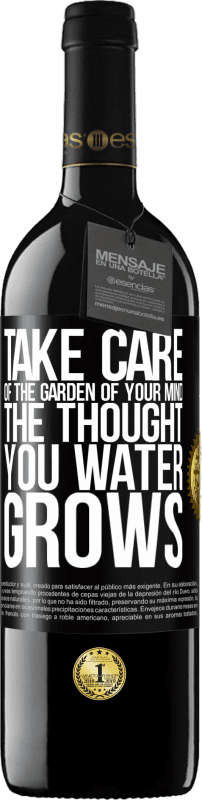 39,95 € 送料無料 | 赤ワイン REDエディション MBE 予約する あなたの心の庭の世話をします。あなたの水が育つという考え ブラックラベル. カスタマイズ可能なラベル 予約する 12 月 収穫 2014 Tempranillo