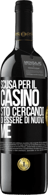 39,95 € Spedizione Gratuita | Vino rosso Edizione RED MBE Riserva Scusa per il casino, sto cercando di essere di nuovo me Etichetta Nera. Etichetta personalizzabile Riserva 12 Mesi Raccogliere 2014 Tempranillo