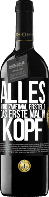 39,95 € Kostenloser Versand | Rotwein RED Ausgabe MBE Reserve Alles wird zweimal erstellt. Das erste Mal im Kopf Schwarzes Etikett. Anpassbares Etikett Reserve 12 Monate Ernte 2015 Tempranillo