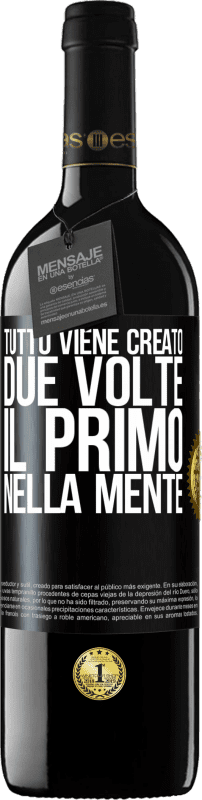 39,95 € Spedizione Gratuita | Vino rosso Edizione RED MBE Riserva Tutto viene creato due volte. Il primo nella mente Etichetta Nera. Etichetta personalizzabile Riserva 12 Mesi Raccogliere 2015 Tempranillo