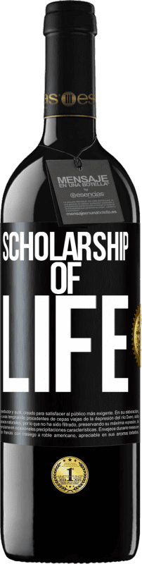 39,95 € Free Shipping | Red Wine RED Edition MBE Reserve Scholarship of life Black Label. Customizable label Reserve 12 Months Harvest 2014 Tempranillo