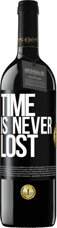 39,95 € Free Shipping | Red Wine RED Edition MBE Reserve Time is never lost Black Label. Customizable label Reserve 12 Months Harvest 2014 Tempranillo