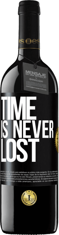 39,95 € Free Shipping | Red Wine RED Edition MBE Reserve Time is never lost Black Label. Customizable label Reserve 12 Months Harvest 2015 Tempranillo