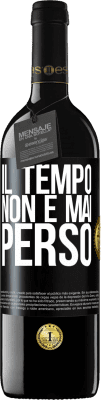 39,95 € Spedizione Gratuita | Vino rosso Edizione RED MBE Riserva Il tempo non è mai perso Etichetta Nera. Etichetta personalizzabile Riserva 12 Mesi Raccogliere 2014 Tempranillo