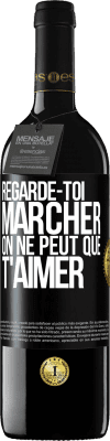 39,95 € Envoi gratuit | Vin rouge Édition RED MBE Réserve Regarde-toi marcher. On ne peut que t'aimer Étiquette Noire. Étiquette personnalisable Réserve 12 Mois Récolte 2014 Tempranillo