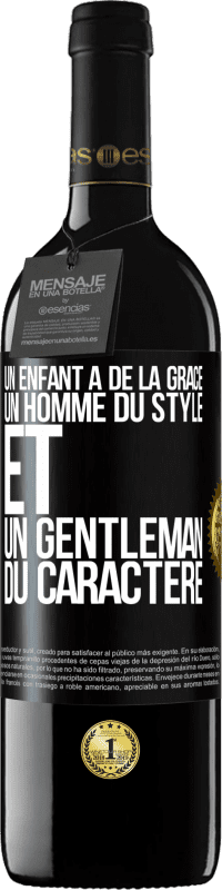 39,95 € Envoi gratuit | Vin rouge Édition RED MBE Réserve Un enfant a de la grâce, un homme du style et un gentleman du caractère Étiquette Noire. Étiquette personnalisable Réserve 12 Mois Récolte 2015 Tempranillo