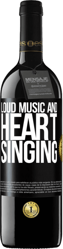 39,95 € Free Shipping | Red Wine RED Edition MBE Reserve The loud music and the heart singing Black Label. Customizable label Reserve 12 Months Harvest 2015 Tempranillo