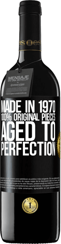 39,95 € 送料無料 | 赤ワイン REDエディション MBE 予約する 1970年製、100％オリジナルピース。Aged to perfection ブラックラベル. カスタマイズ可能なラベル 予約する 12 月 収穫 2016 Tempranillo