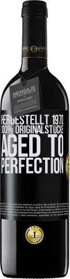 39,95 € Kostenloser Versand | Rotwein RED Ausgabe MBE Reserve Hergestellt 1970, 100% Originalstücke. Aged to perfection Schwarzes Etikett. Anpassbares Etikett Reserve 12 Monate Ernte 2015 Tempranillo