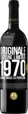 39,95 € Spedizione Gratuita | Vino rosso Edizione RED MBE Riserva Originale. Edizione Limitata. 1970. Quando nasce la perfezione Etichetta Nera. Etichetta personalizzabile Riserva 12 Mesi Raccogliere 2014 Tempranillo