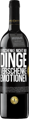 39,95 € Kostenloser Versand | Rotwein RED Ausgabe MBE Reserve Verschenke nicht nur Dinge, verschenke Emotionen Schwarzes Etikett. Anpassbares Etikett Reserve 12 Monate Ernte 2014 Tempranillo