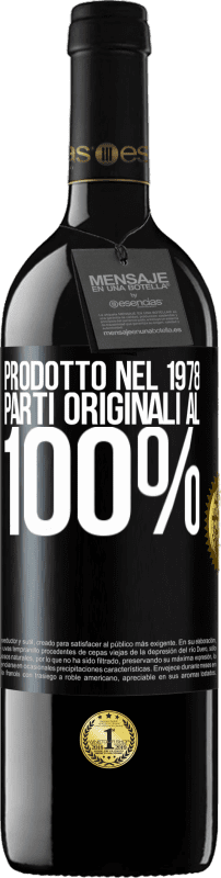 39,95 € Spedizione Gratuita | Vino rosso Edizione RED MBE Riserva Prodotto nel 1978. Parti originali al 100% Etichetta Nera. Etichetta personalizzabile Riserva 12 Mesi Raccogliere 2015 Tempranillo