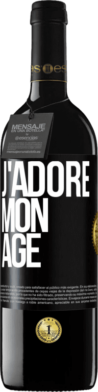 39,95 € Envoi gratuit | Vin rouge Édition RED MBE Réserve J'adore mon âge Étiquette Noire. Étiquette personnalisable Réserve 12 Mois Récolte 2015 Tempranillo