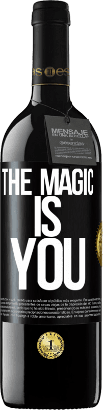 39,95 € Free Shipping | Red Wine RED Edition MBE Reserve The magic is you Black Label. Customizable label Reserve 12 Months Harvest 2014 Tempranillo