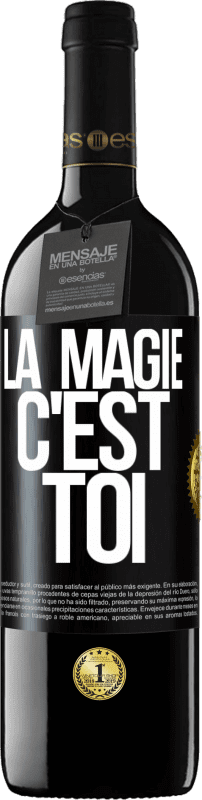 39,95 € Envoi gratuit | Vin rouge Édition RED MBE Réserve La magie c'est toi Étiquette Noire. Étiquette personnalisable Réserve 12 Mois Récolte 2014 Tempranillo