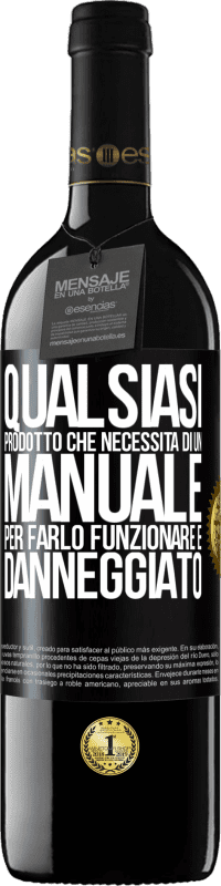 39,95 € Spedizione Gratuita | Vino rosso Edizione RED MBE Riserva Qualsiasi prodotto che necessita di un manuale per farlo funzionare è danneggiato Etichetta Nera. Etichetta personalizzabile Riserva 12 Mesi Raccogliere 2015 Tempranillo