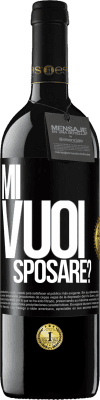 39,95 € Spedizione Gratuita | Vino rosso Edizione RED MBE Riserva Mi vuoi sposare? Etichetta Nera. Etichetta personalizzabile Riserva 12 Mesi Raccogliere 2014 Tempranillo