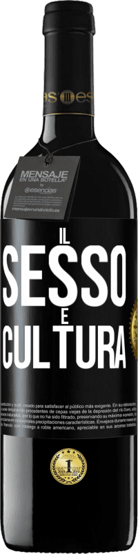 39,95 € Spedizione Gratuita | Vino rosso Edizione RED MBE Riserva Il sesso è cultura Etichetta Nera. Etichetta personalizzabile Riserva 12 Mesi Raccogliere 2015 Tempranillo