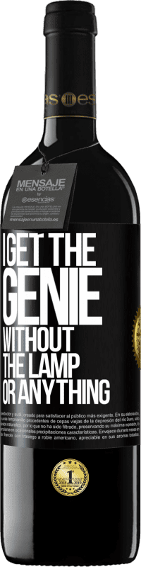 39,95 € Free Shipping | Red Wine RED Edition MBE Reserve I get the genie without the lamp or anything Black Label. Customizable label Reserve 12 Months Harvest 2014 Tempranillo