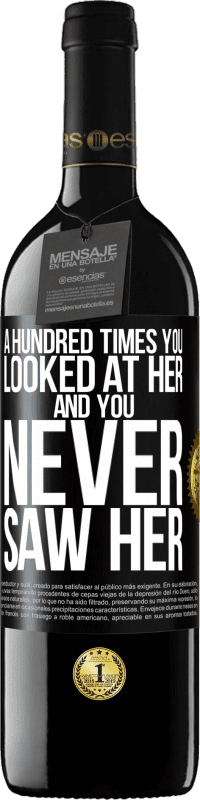 39,95 € 送料無料 | 赤ワイン REDエディション MBE 予約する 百回あなたは彼女を見ました、そしてあなたは彼女を見たことがありません ブラックラベル. カスタマイズ可能なラベル 予約する 12 月 収穫 2016 Tempranillo