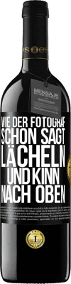 39,95 € Kostenloser Versand | Rotwein RED Ausgabe MBE Reserve Wie der Fotograf schon sagt, lächeln und Kinn nach oben Schwarzes Etikett. Anpassbares Etikett Reserve 12 Monate Ernte 2016 Tempranillo