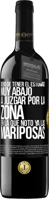 39,95 € Envío gratis | Vino Tinto Edición RED MBE Reserva Debo de tener el estómago muy abajo a juzgar por la zona en la que noto ya las mariposas Etiqueta Negra. Etiqueta personalizable Reserva 12 Meses Cosecha 2016 Tempranillo