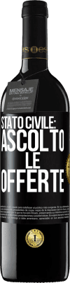 39,95 € Spedizione Gratuita | Vino rosso Edizione RED MBE Riserva Stato civile: ascolto le offerte Etichetta Nera. Etichetta personalizzabile Riserva 12 Mesi Raccogliere 2016 Tempranillo