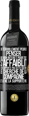 39,95 € Envoi gratuit | Vin rouge Édition RED MBE Réserve J'ai terriblement peur de penser que mon intérêt pour tout s'affaiblit. Je ne supporte pas cette solitude. Je cherche de la comp Étiquette Noire. Étiquette personnalisable Réserve 12 Mois Récolte 2014 Tempranillo