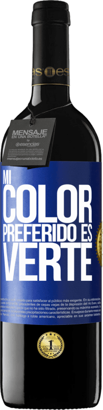 39,95 € Free Shipping | Red Wine RED Edition MBE Reserve Mi color preferido es: verte Blue Label. Customizable label Reserve 12 Months Harvest 2015 Tempranillo