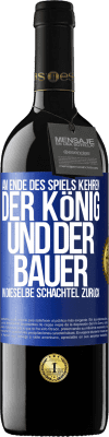 39,95 € Kostenloser Versand | Rotwein RED Ausgabe MBE Reserve Am Ende des Spiels kehren der König und der Bauer in dieselbe Schachtel zurück Blaue Markierung. Anpassbares Etikett Reserve 12 Monate Ernte 2015 Tempranillo