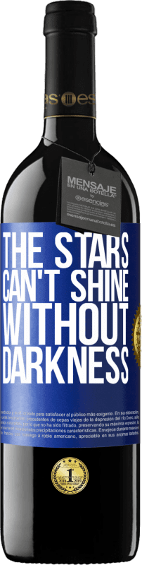 39,95 € 送料無料 | 赤ワイン REDエディション MBE 予約する 暗闇なしでは星は輝けない 青いタグ. カスタマイズ可能なラベル 予約する 12 月 収穫 2014 Tempranillo