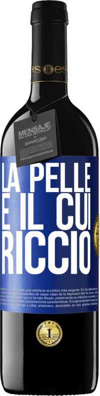 39,95 € Spedizione Gratuita | Vino rosso Edizione RED MBE Riserva La pelle è il cui riccio Etichetta Blu. Etichetta personalizzabile Riserva 12 Mesi Raccogliere 2015 Tempranillo