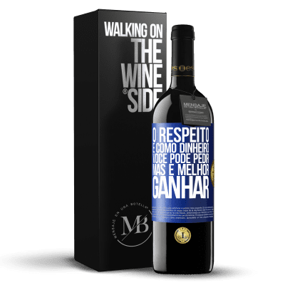 «O respeito é como dinheiro. Você pode pedir, mas é melhor ganhar» Edição RED MBE Reserva