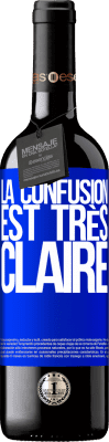 39,95 € Envoi gratuit | Vin rouge Édition RED MBE Réserve La confusion est très claire Étiquette Bleue. Étiquette personnalisable Réserve 12 Mois Récolte 2014 Tempranillo