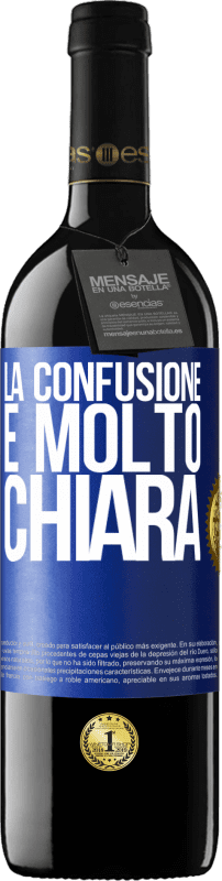 39,95 € Spedizione Gratuita | Vino rosso Edizione RED MBE Riserva La confusione è molto chiara Etichetta Blu. Etichetta personalizzabile Riserva 12 Mesi Raccogliere 2016 Tempranillo