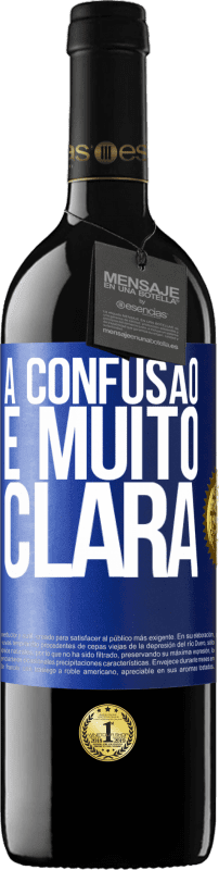 39,95 € Envio grátis | Vinho tinto Edição RED MBE Reserva A confusão é muito clara Etiqueta Azul. Etiqueta personalizável Reserva 12 Meses Colheita 2015 Tempranillo