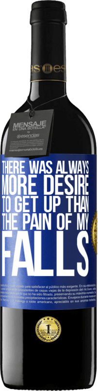39,95 € 免费送货 | 红酒 RED版 MBE 预订 总是比起跌倒的痛苦更渴望起床 蓝色标签. 可自定义的标签 预订 12 个月 收成 2016 Tempranillo