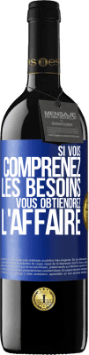 39,95 € Envoi gratuit | Vin rouge Édition RED MBE Réserve Si vous comprenez les besoins vous obtiendrez l'affaire Étiquette Bleue. Étiquette personnalisable Réserve 12 Mois Récolte 2016 Tempranillo