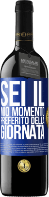 39,95 € Spedizione Gratuita | Vino rosso Edizione RED MBE Riserva Sei il mio momento preferito della giornata Etichetta Blu. Etichetta personalizzabile Riserva 12 Mesi Raccogliere 2014 Tempranillo