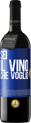 39,95 € Spedizione Gratuita | Vino rosso Edizione RED MBE Riserva Sei il vino che voglio Etichetta Blu. Etichetta personalizzabile Riserva 12 Mesi Raccogliere 2014 Tempranillo