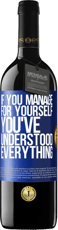 39,95 € 送料無料 | 赤ワイン REDエディション MBE 予約する 自分で管理すれば、すべてを理解した 青いタグ. カスタマイズ可能なラベル 予約する 12 月 収穫 2016 Tempranillo