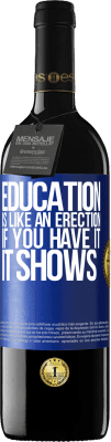 39,95 € Free Shipping | Red Wine RED Edition MBE Reserve Education is like an erection. If you have it, it shows Blue Label. Customizable label Reserve 12 Months Harvest 2015 Tempranillo