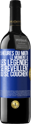 39,95 € Envoi gratuit | Vin rouge Édition RED MBE Réserve 5 heures du matin. Le moment où les légendes se réveillent ou se couchent Étiquette Bleue. Étiquette personnalisable Réserve 12 Mois Récolte 2014 Tempranillo