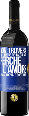 39,95 € Spedizione Gratuita | Vino rosso Edizione RED MBE Riserva Non troverai mai l'amore della tua vita. Perché l'amore non si trova, è costruito Etichetta Blu. Etichetta personalizzabile Riserva 12 Mesi Raccogliere 2015 Tempranillo