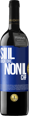39,95 € Spedizione Gratuita | Vino rosso Edizione RED MBE Riserva Sii il giocatore, non il chip Etichetta Blu. Etichetta personalizzabile Riserva 12 Mesi Raccogliere 2016 Tempranillo