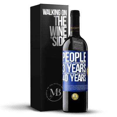 «People have no patience to build a business in 3 years. But he has patience to go to a job for 40 years» RED Edition MBE Reserve
