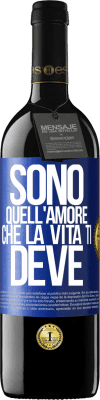 39,95 € Spedizione Gratuita | Vino rosso Edizione RED MBE Riserva Sono quell'amore che la vita ti deve Etichetta Blu. Etichetta personalizzabile Riserva 12 Mesi Raccogliere 2016 Tempranillo