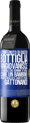 39,95 € Spedizione Gratuita | Vino rosso Edizione RED MBE Riserva Il contenuto di questa bottiglia ringiovanisce. È possibile che domani ti svegli come un bambino: vomitato, incazzato, Etichetta Blu. Etichetta personalizzabile Riserva 12 Mesi Raccogliere 2014 Tempranillo