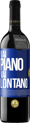 39,95 € Spedizione Gratuita | Vino rosso Edizione RED MBE Riserva Vai piano Vai lontano Etichetta Blu. Etichetta personalizzabile Riserva 12 Mesi Raccogliere 2015 Tempranillo